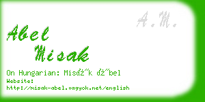abel misak business card